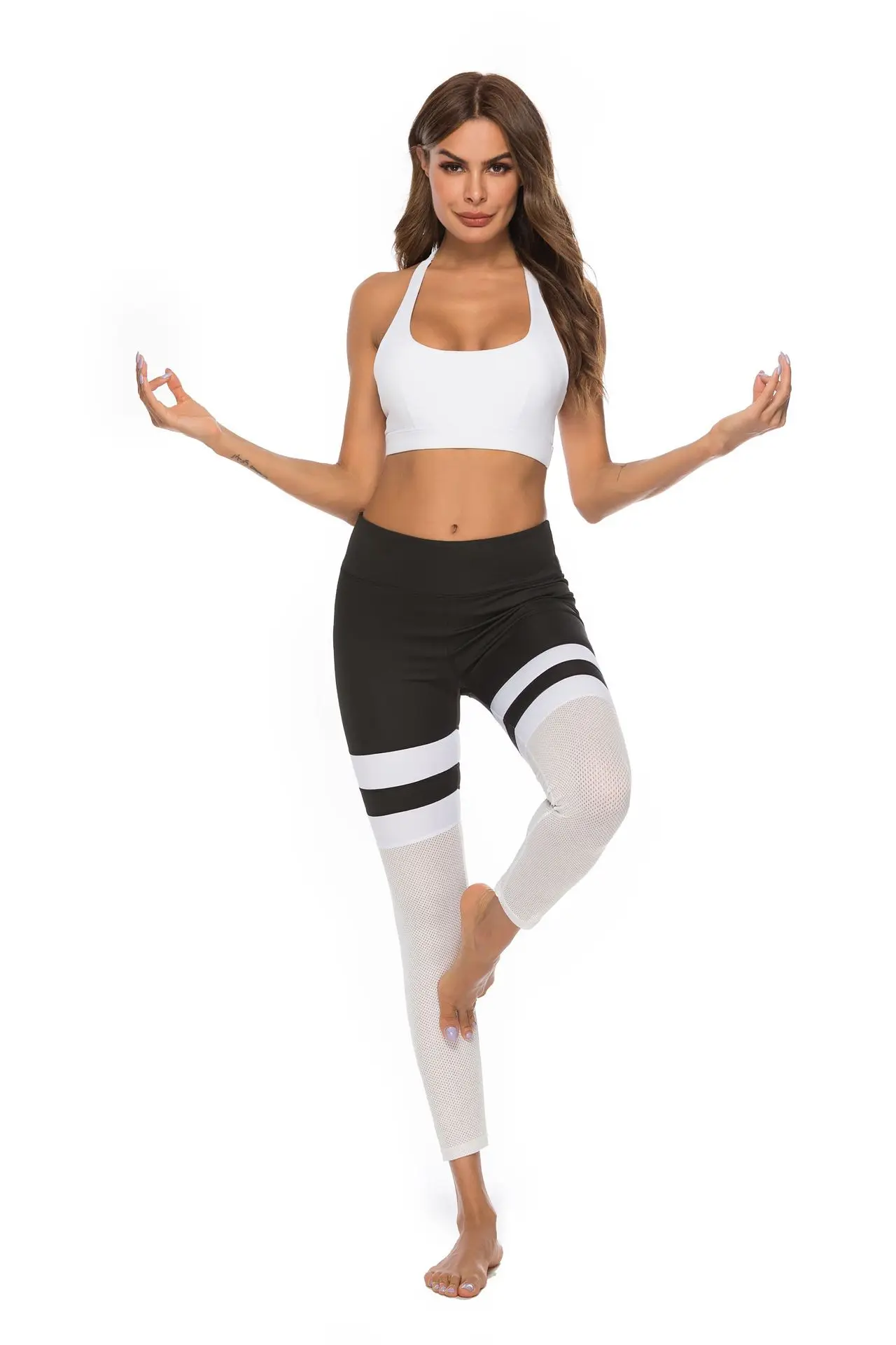 

CAIDA Women Fitness Leggings Casual Workout Pants Pencil Stretchy Trousers Gradient Legging Skinny Pant Dropshippings