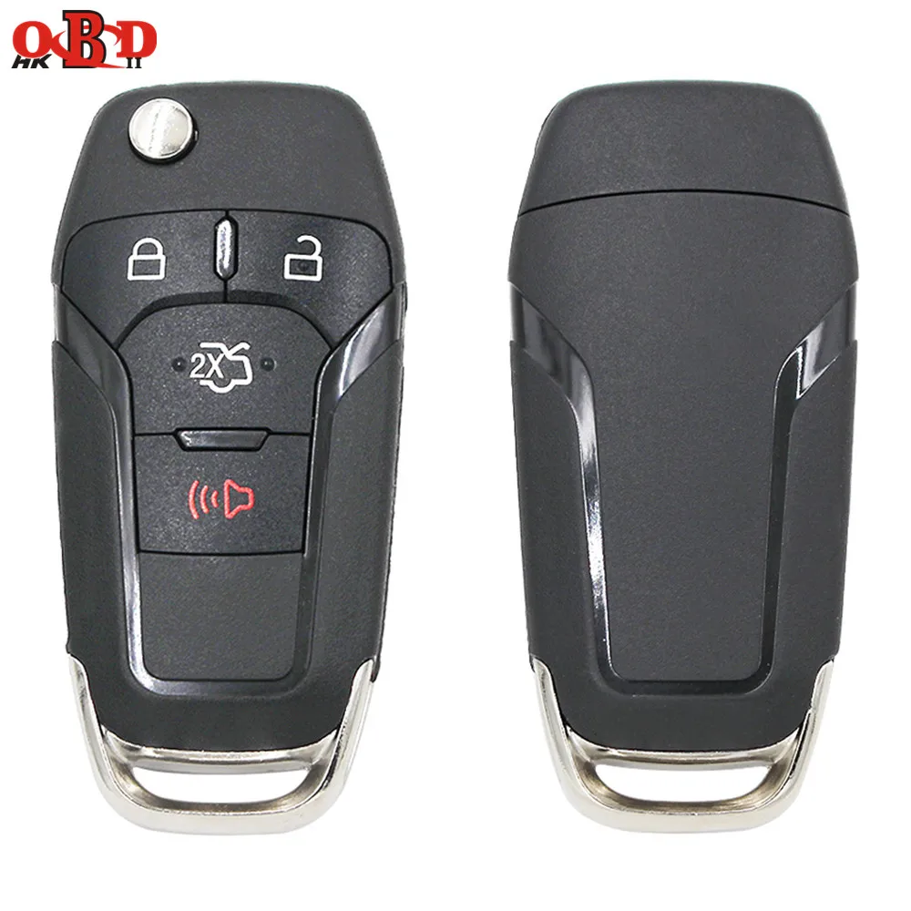 HKOBDII Flip Remote Key Shell Smart Case for Ford Fusion Edge Explorer New Mondeo 2013 2014 2015 | Автомобили и мотоциклы