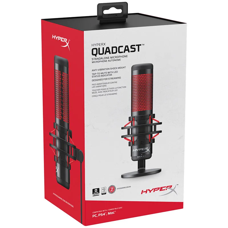 Для Kingston HyperX QuadCast электронный игровой микрофон Профессиональный Компьютер
