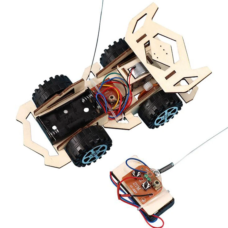 

Дети DIY беспроводной RC гоночный автомобиль модель научный эксперимент Набор Развивающие игрушки отличные подарки для детей От 5 до 7 лет