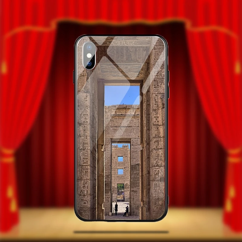 Eye of Horus Ancient Egypt Pyramids - защитные стекла и чехлы для телефонов с изображением древнеегипетских пирамид и глаза Хоруса для iPhone X, XR, XS, 11 Pro Max, 10, 7, 6, 6s, 8 Plus.