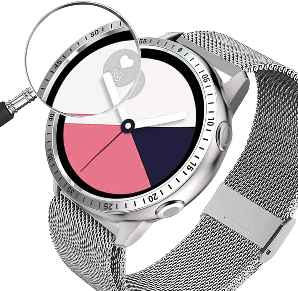 Ободок кольцо для Samsung Galaxy Watch active 2 40 мм 44 Защитная крышка чехол спортивный клей