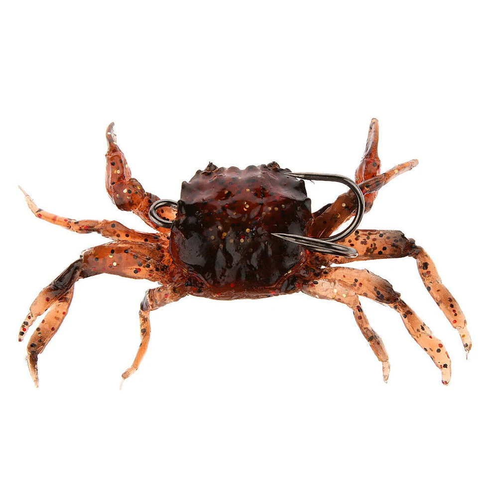 1 шт. рыболовные снасти Приманка Мягкая 3D краб моделирование морской рыбы крючок