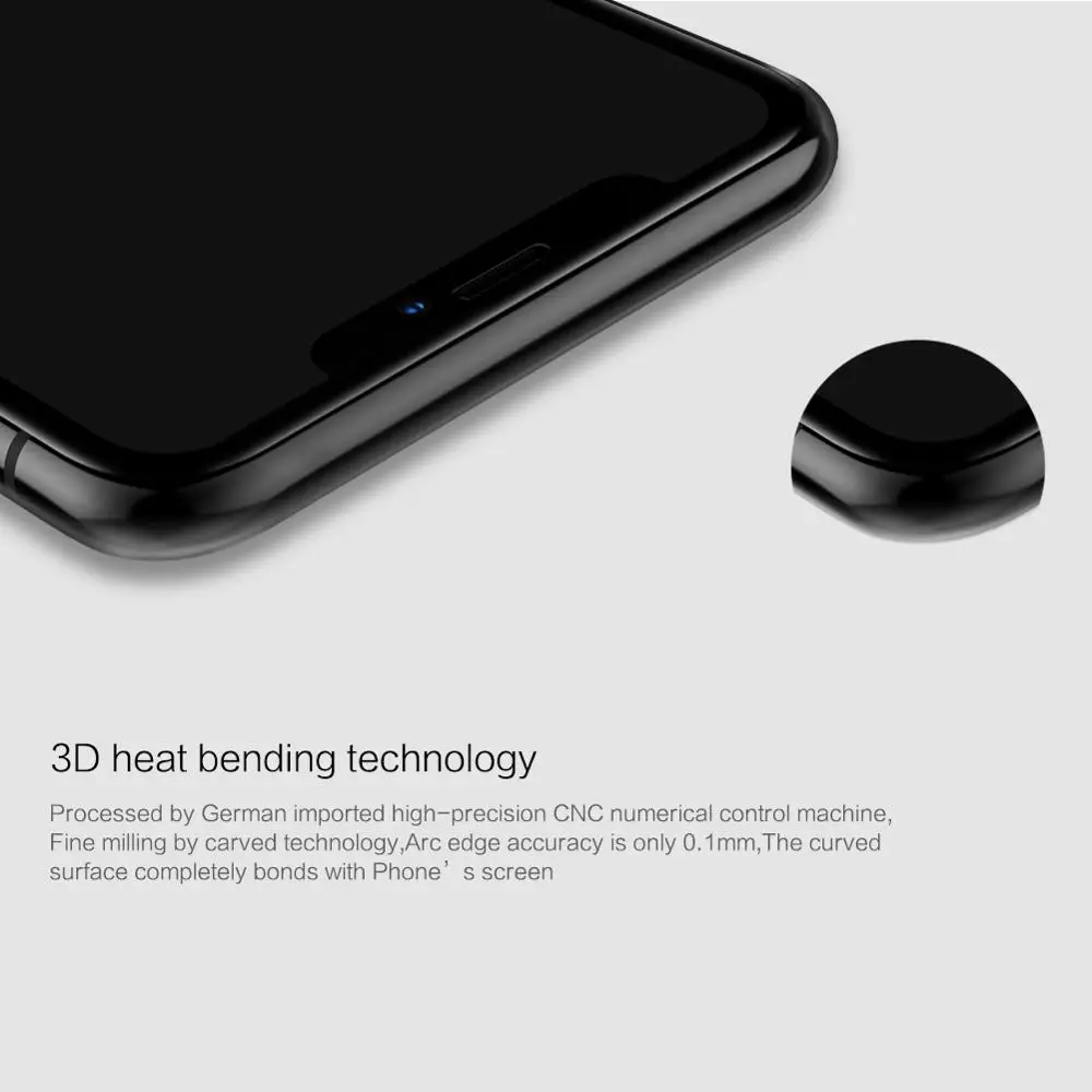 Закаленное стекло для защиты экрана Iphone 11 Pro Max XS XR NILLKIN Amazing 3D CP + MAX Nano