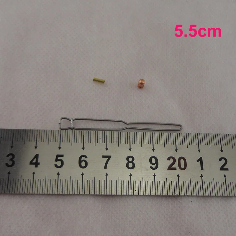 5.5cm wire hairpin 100 шт. необработанные Металлические Проволочные заколки-лягушки, шпильки для волос для самостоятельной сборки, заколки для волос, подходящие для припоя и повторной пластины - Цвет: 5.5cm wire hairpin