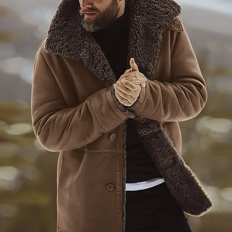 Мужское пальто, зимнее, утолщенное, теплое, мужская куртка, флис, Veste Homme, мужские парки, винтажная верхняя одежда, ветрозащитная куртка для мужчин