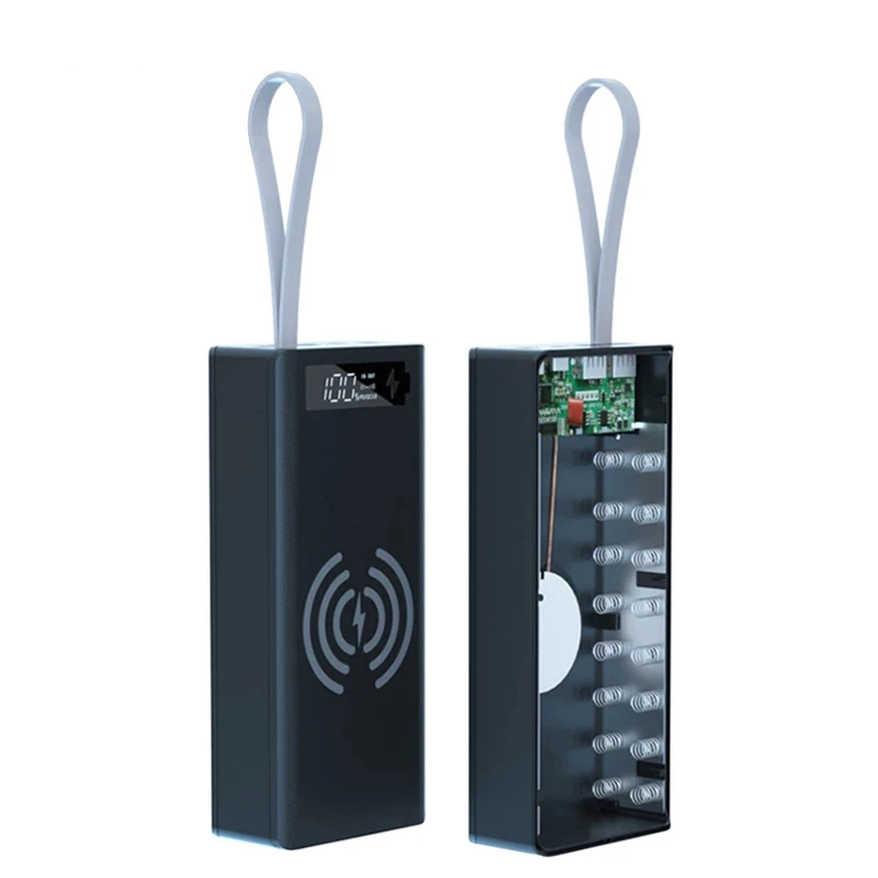 12*18650 PD QC3.0 USB 10 Вт Держатель аккумулятора Коробка Сварочный Бесплатный контейнер