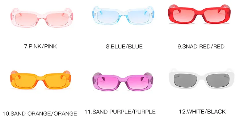 

Retro Small square Sunglasses 2021Women Vintage Jelly Color Eyewear Brand Designer Men Shades UV400 Purple Sun Glasses