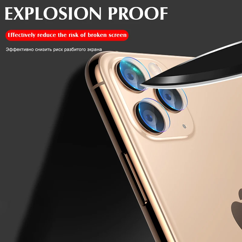 2 4 6 шт. Защитная стеклянная пленка для камеры IPhone 11 Pro XR X XS Max 8 7 6s Plus Защита