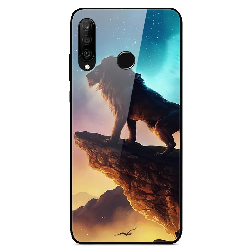 29 Для huawei P30 Lite чехол из закаленного стекла с принтом задняя крышка Жесткий чехол для Coque huawei P30 Lite чехол для телефона fundas P 30 лайт Pro - Цвет: 29