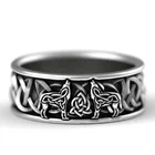 Мужское кольцо в стиле викингов, Скандинавская мифология, гигантский волк, мужское кольцо для защиты, тотем, волк, модное кольцо в стиле хип-хоп, рок, унисекс, подарочное кольцо на палец в стиле панк