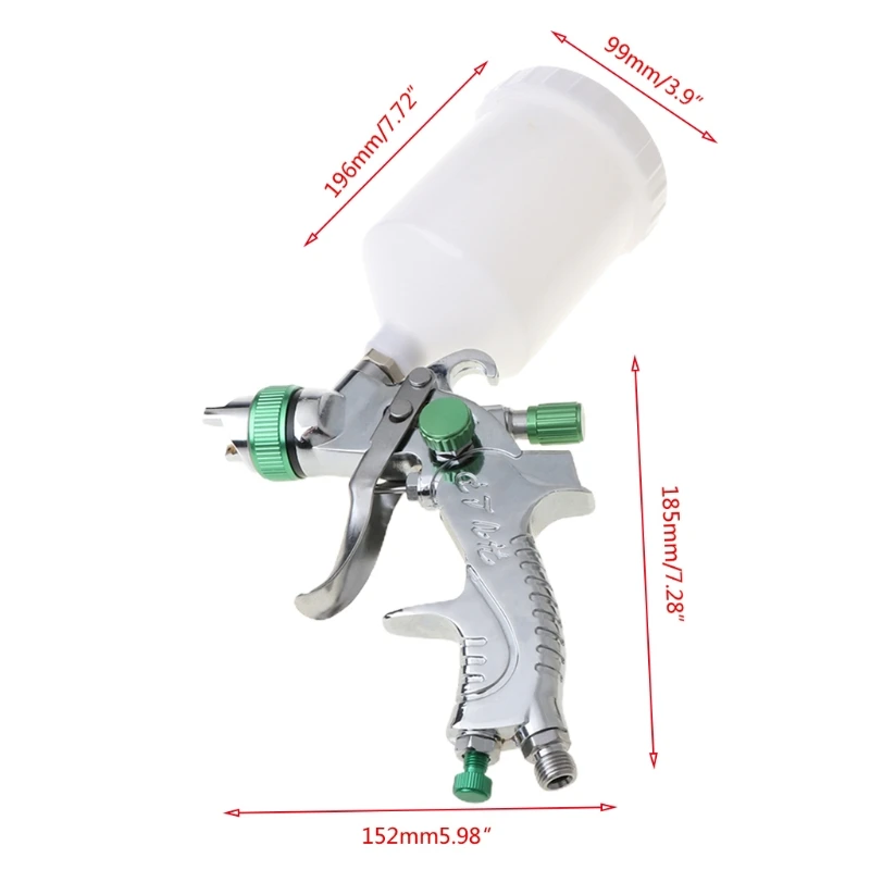 

1.4/1.7/2.0mm G2008 Nozzles HVLP Spray Set Sprinkling Paint Can With High Working Pressure Professional Atomizer For