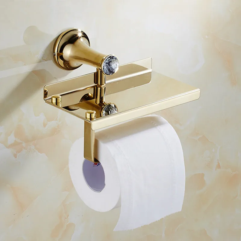 european luxury gold crystal brass bathroom accessories bathroom hardware set gold soap dish towel paper holder free global shipping
