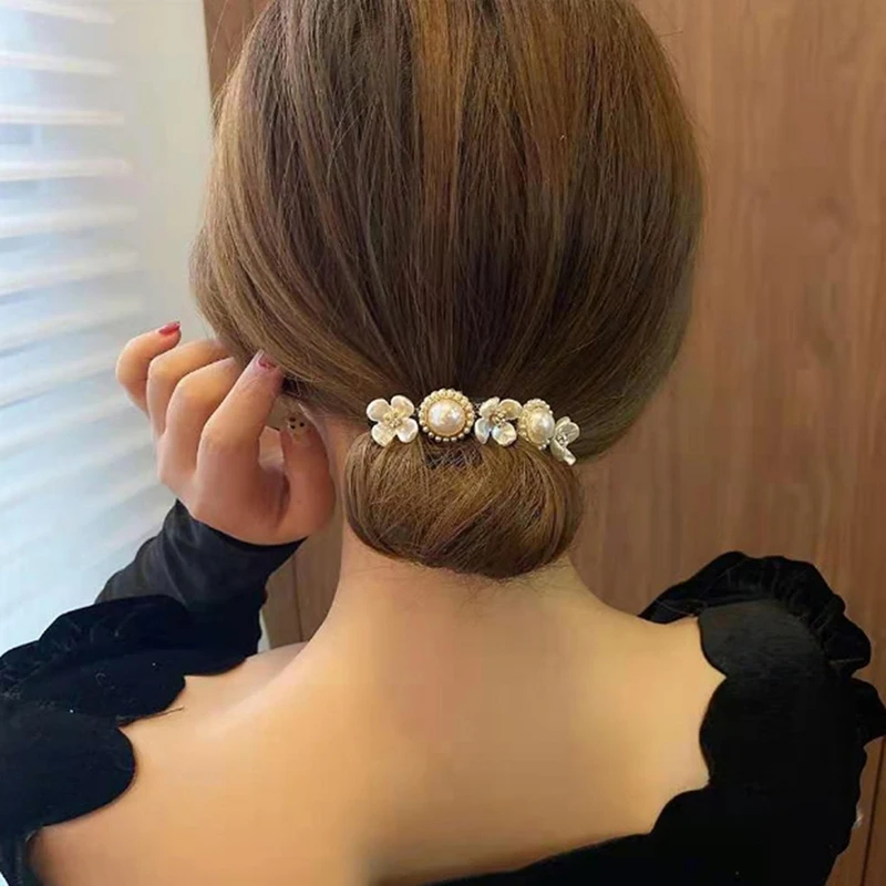 

Vintage Baroque Shell Pearl Hairpin Bun Hairstyle Hair Stick Woman Elegant Hair Scrunchies Banquet Wedding Hair Accessories