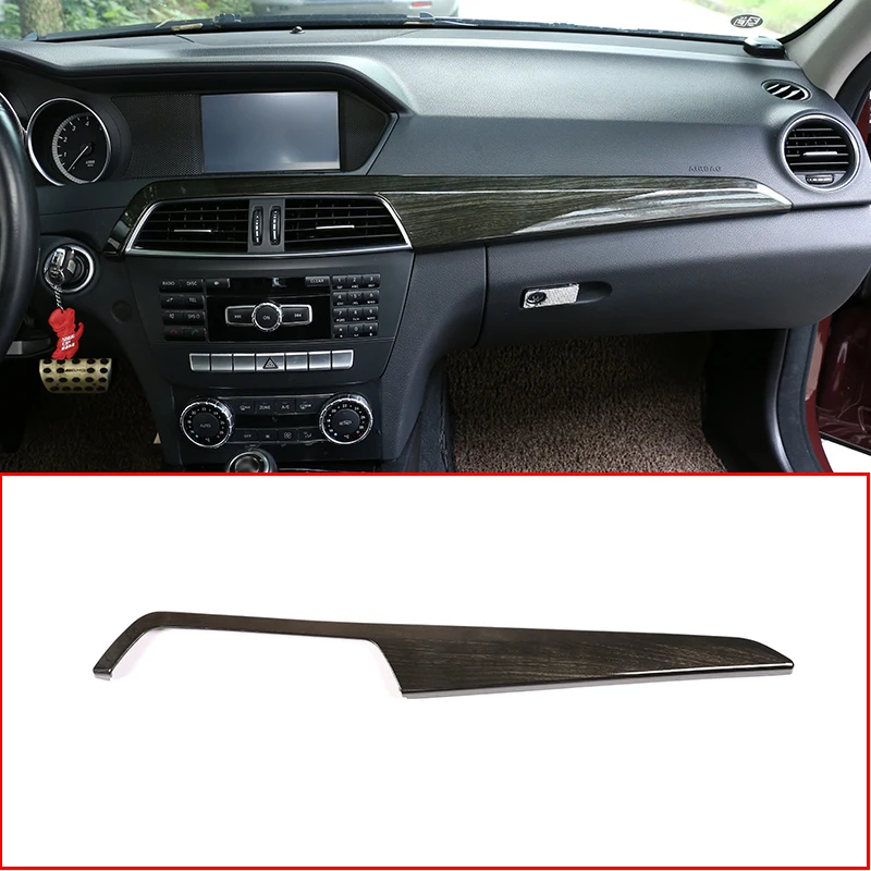 Защитная панель интерьера автомобиля из АБС пластика черного цвета с отделкой