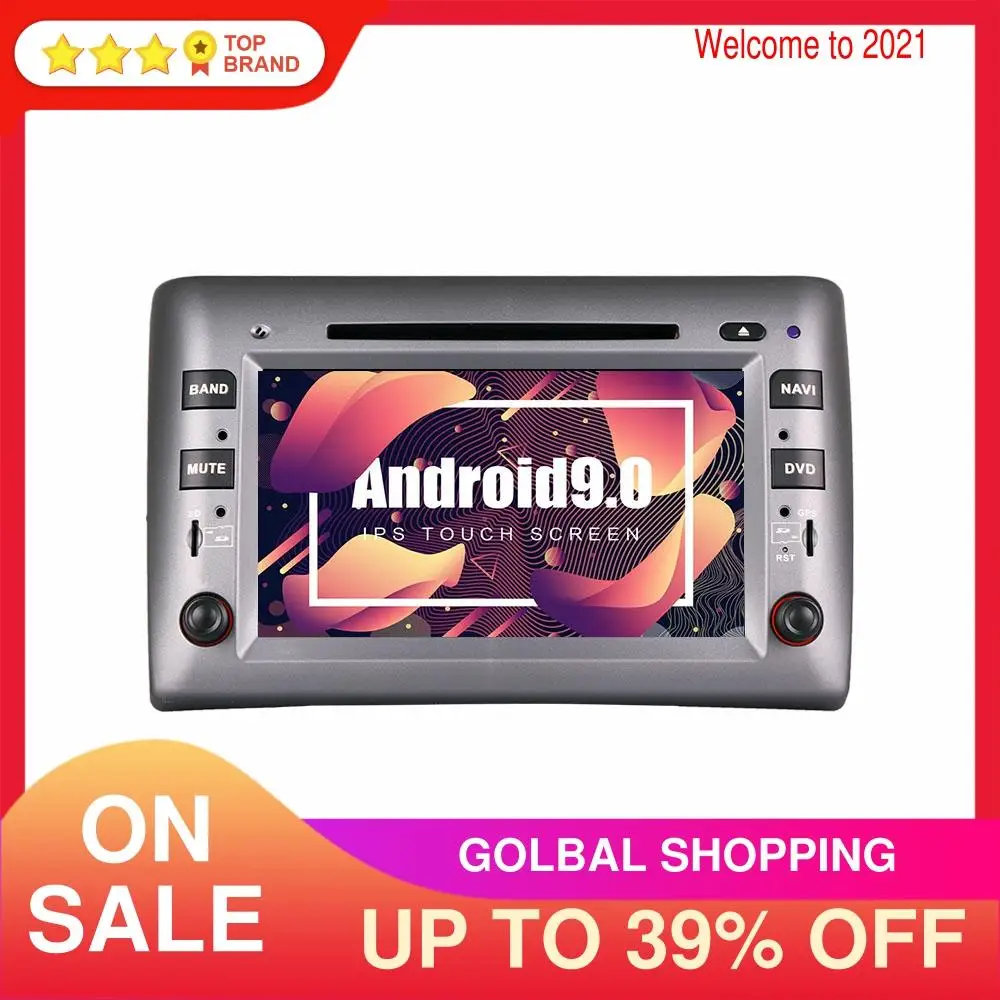 Android 9 автомобильный DVD плеер GPS навигация для Fiat Stilo 2002 2010 Радио стерео