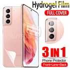 Гидрогелевая пленка 3 в 1 для Samsung Galaxy S21S2 +S21 Ultra 5G, пленка для экрана Samsung S 21 Plus