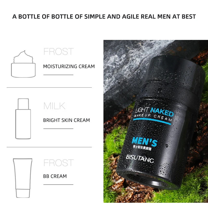 Мужской изоляционный крем-консилер Bb крем осветляет цвет кожи ленивый Жидкая