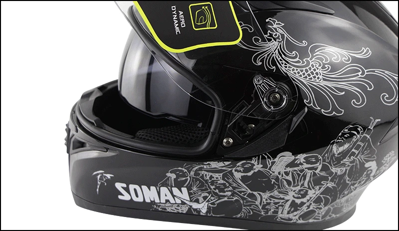 Soman полный шлем мотоциклетный ECE руля флип поддержка шлем мото байк Cascos Para Motos Capacete Racing Healmet Abs