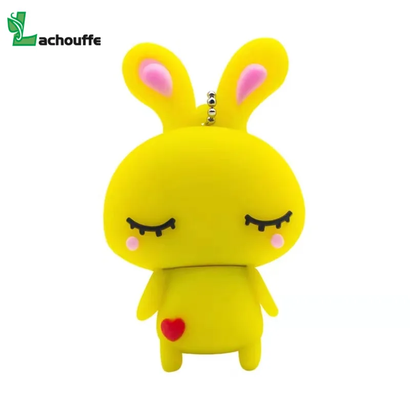 Мультяшный флеш накопитель 32 Гб USB 128 64 ГБ LOVE Rabbit 16 8 карта памяти 2 0 флэш диск|USB