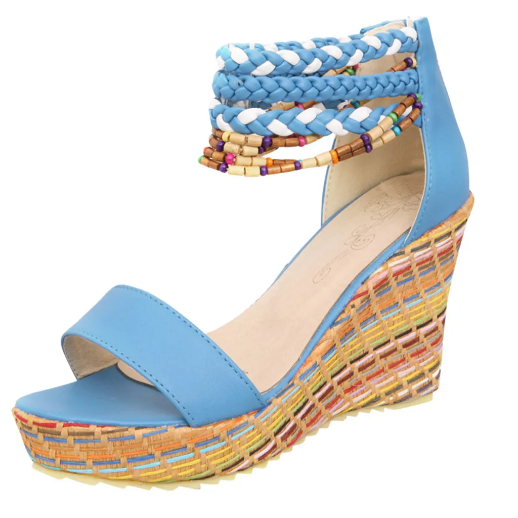 Женские сандалии в римском стиле JAYCOSIN повседневные на плоской подошве с