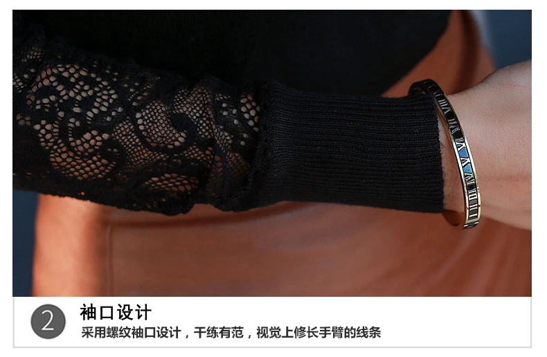 Женский тонкий вязаный свитер модная пикантная блузка с длинным рукавом ажурная