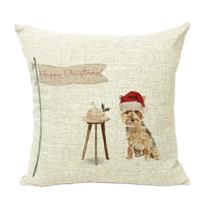 Минималистичный простой стиль наволочка для подушки с изображением бульдога