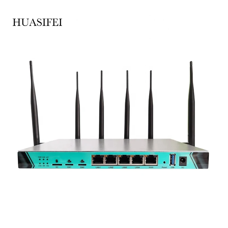 Разблокированный роутер LTE 3G 4G 1200 Мбит/с промышленный гигабитный openWRT две SIM-карты