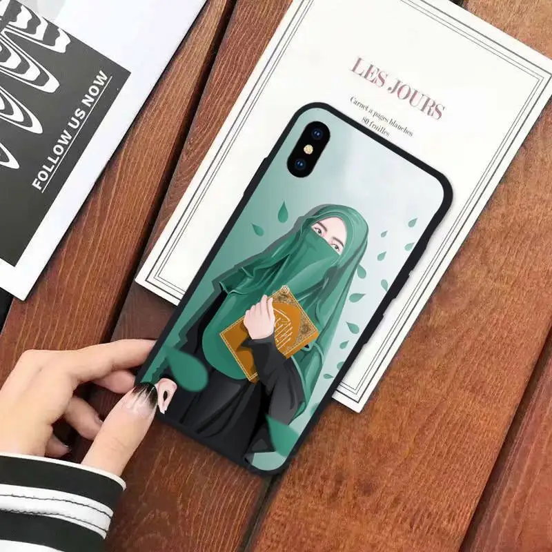 

Muslim Islamic beautiful Gril Eyes Phone Case for iPhone 11 12 mini pro XS MAX 8 7 6 6S Plus X 5S SE 2020 XR