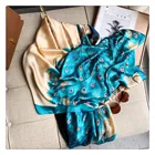 2022 дизайнерский брендовый женский шарф, модные шелковые шарфы с принтом, женский платок хиджаб и шарф, бандана, пляжные палантины, Пашмина