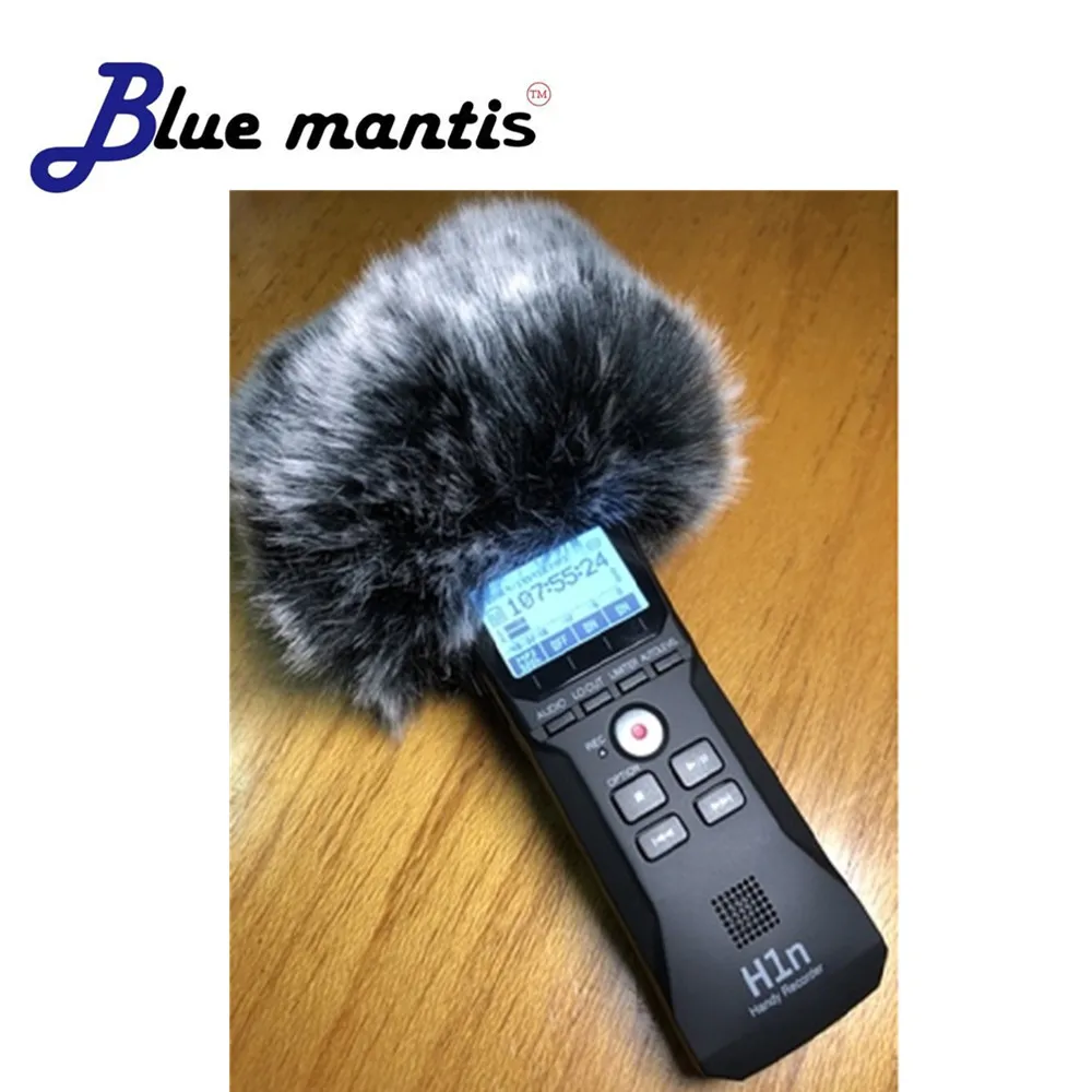 

Dead Cat Outdoor Microphone Cover Artifical Fur Wind Muff Windshield For Zoom H1 H1N Windproof Muffler Windscreen Blue Mantis