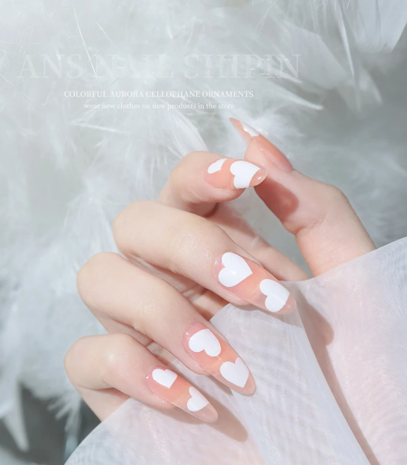 1 лист наклеек для ногтей дизайна белая бабочка цветок Переводные картинки