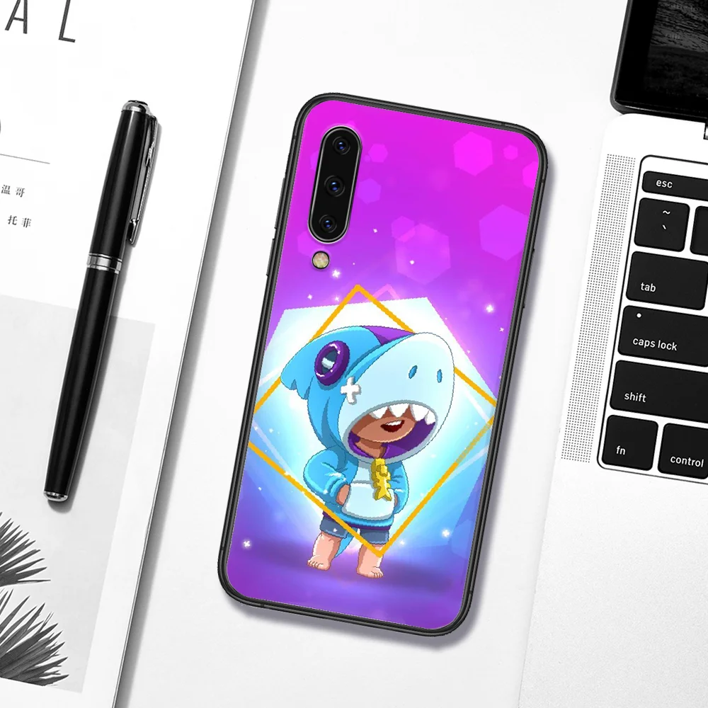 

Cartoon Leon Stars Game Phone Case Cover For Samsung Galaxy A7 9 8 10 20 20e 21 S 30 30S 31 41 50 50S 51 70 71 91 black Cover