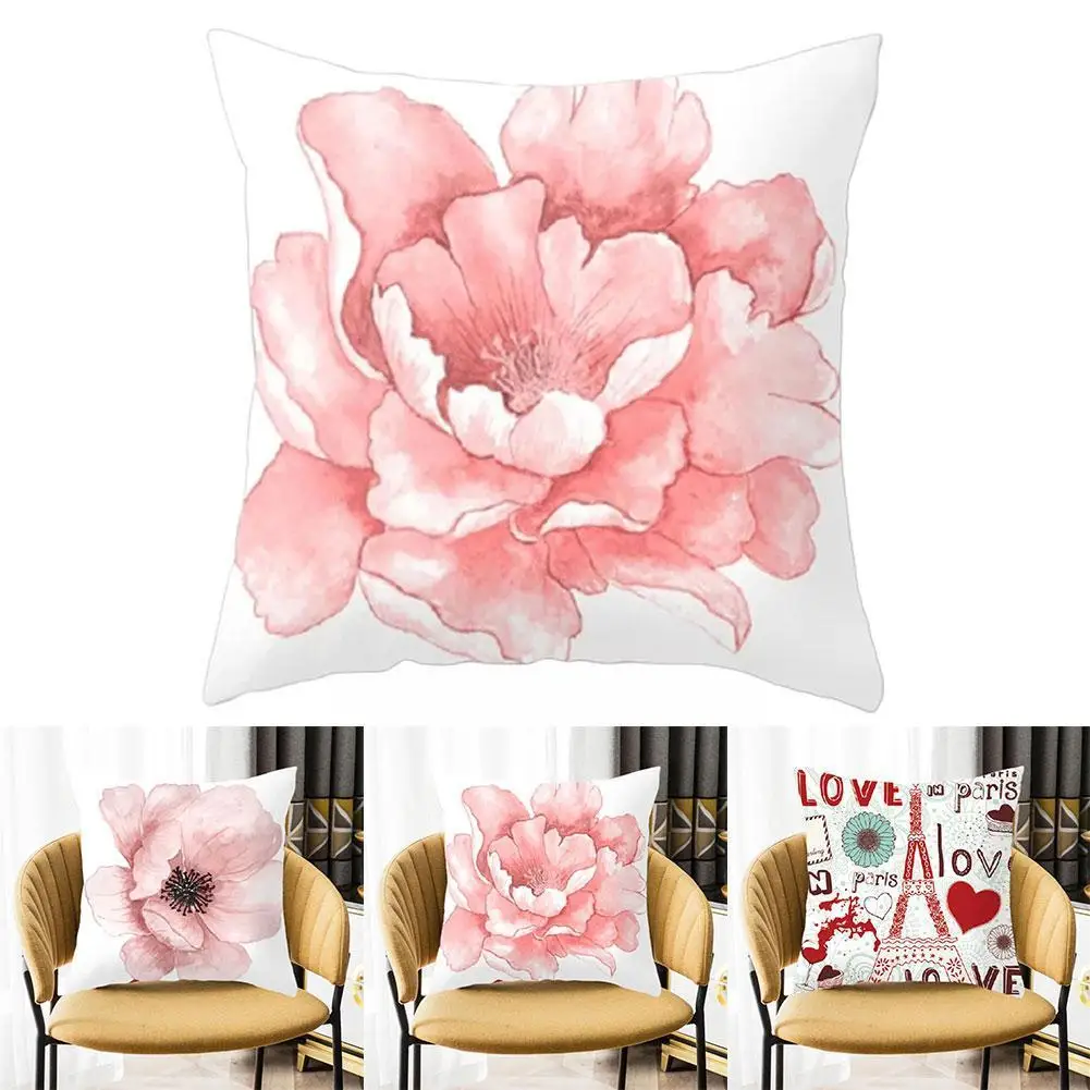 

Retro Rose Flower Iron Tower Hugging Pillow Case Home Cover Pillow Car Cover Sofa Cushion Pillow Cushion Pillowcase Case P5B6