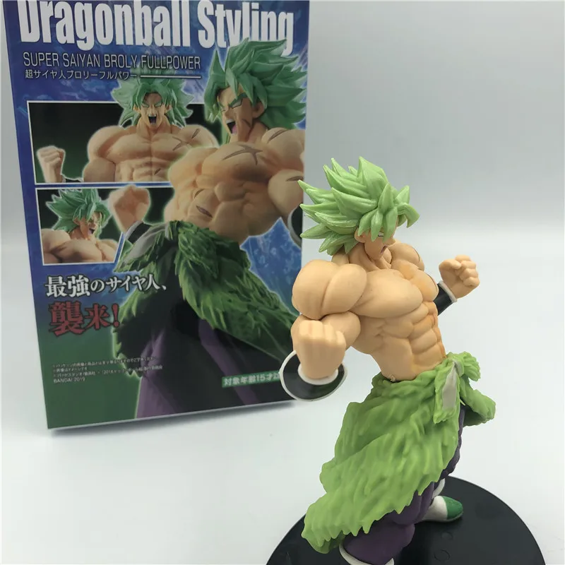 Dragon Ball Z Super Broly Movie Ver. Зеленые волосы против Гоку броли Супер Saiyan боевой формы ПВХ Фигурки Модель DBZ 24 см