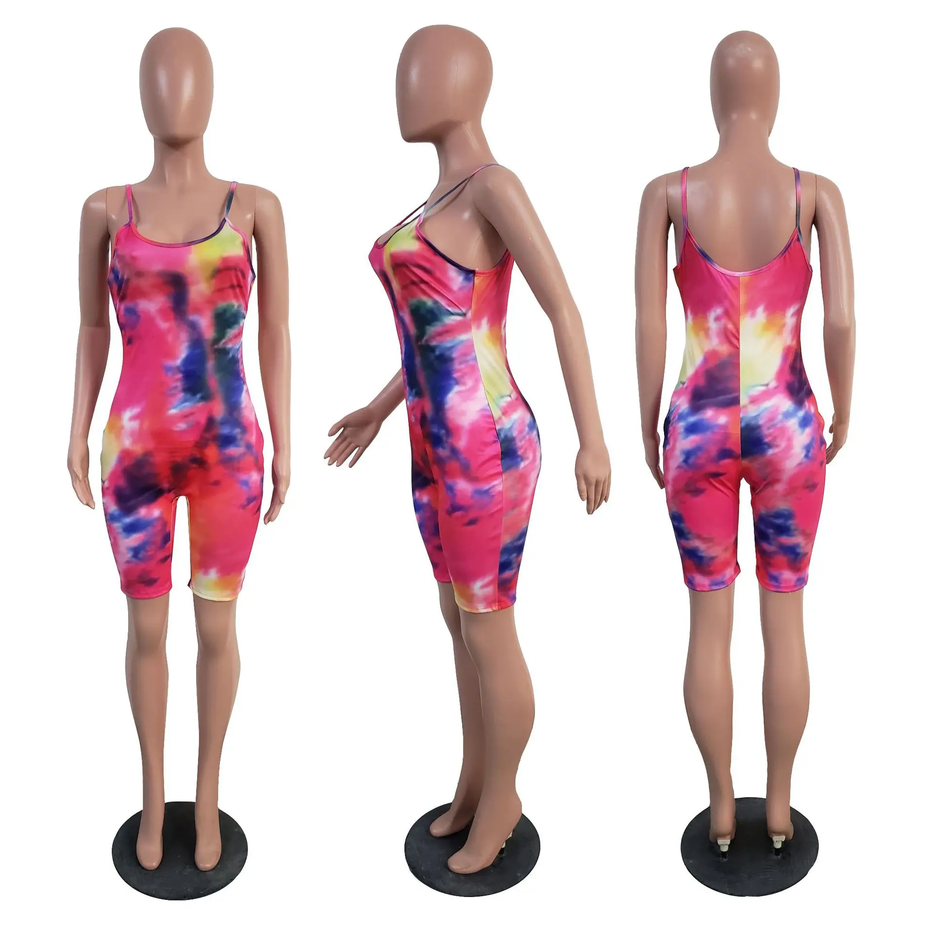 

Summer 2021 New Women Sexy Skinny High Waist Bodysuit Rompers Jumpsuit