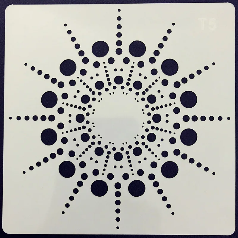 12 шт. Мандала инструменты для раскрашивания шаблоны трафарет набор DIY раскраска