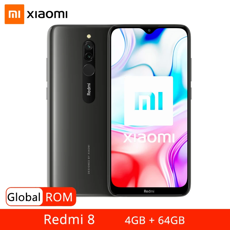 Глобальная прошивка Xiaomi Redmi 8 4GB 64GB Смартфон Snapdragon 439 Octa Core 5000 мАч 18 Вт быстрый заряд