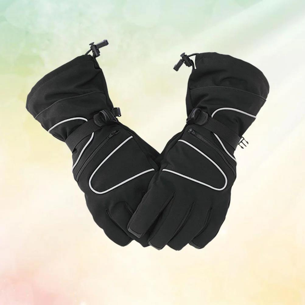 

1 Pair Winter Mittens Men Thermal Windproof Waterproof Anti Grip Warm Cold Weather Mitt for Push Cart and Practice Pack