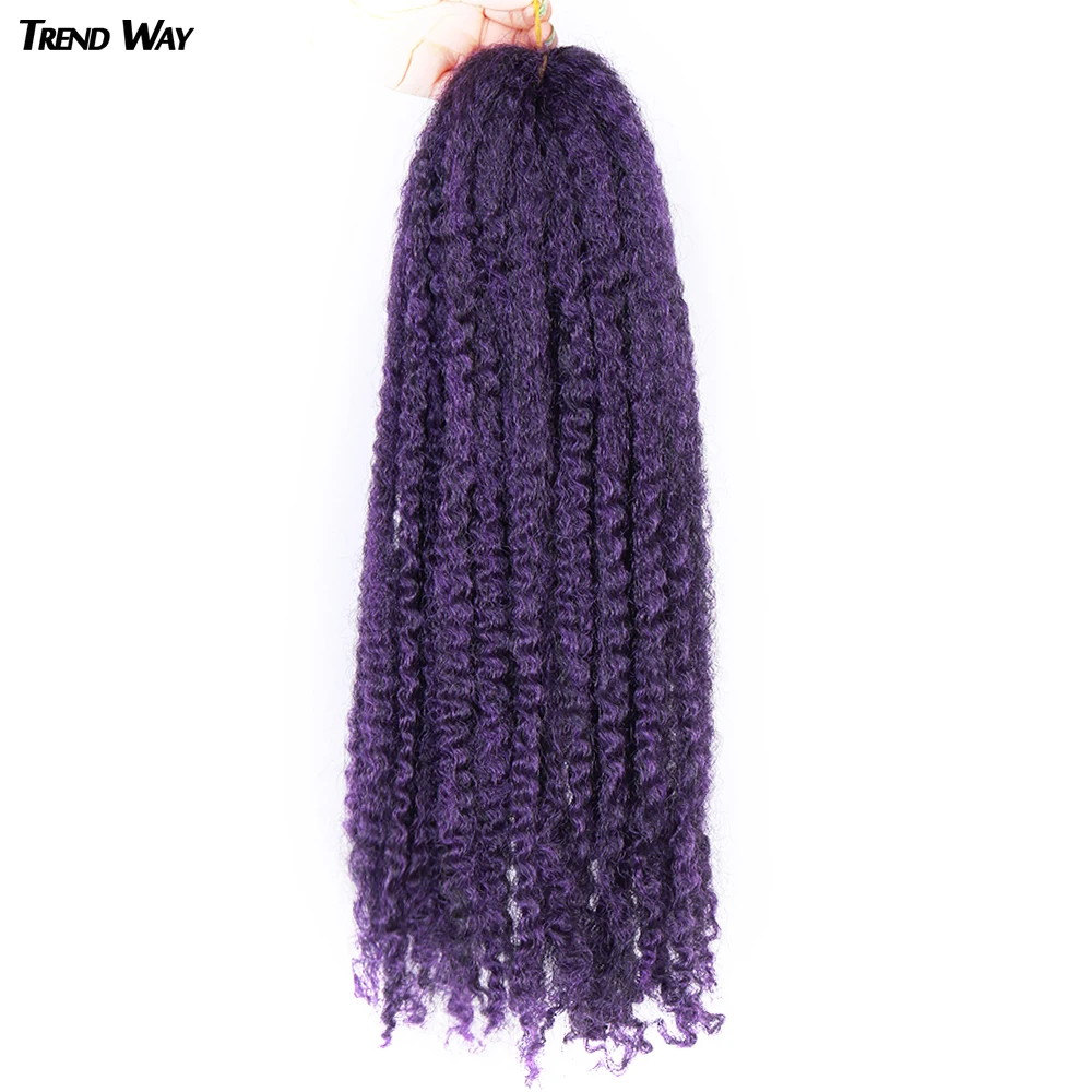 20 дюймовые Мягкие кудрявые плетеные волосы для вязания крючком Омбре