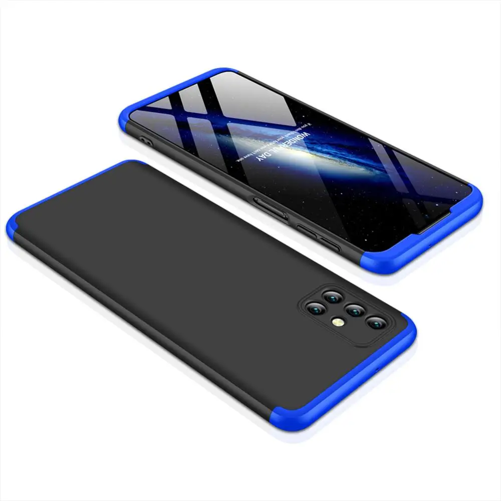 

360 Full Protection Hard PC Case For Samsung Galaxy M31S Cover shockproof case For Samsung M31S Phone case + Phone glass Film
