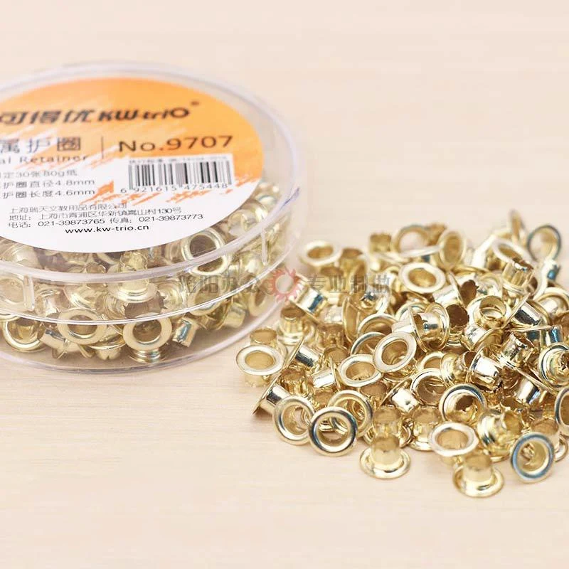 Металлические медные переплетенные кольца для книг 250 шт./кор. перфорированные