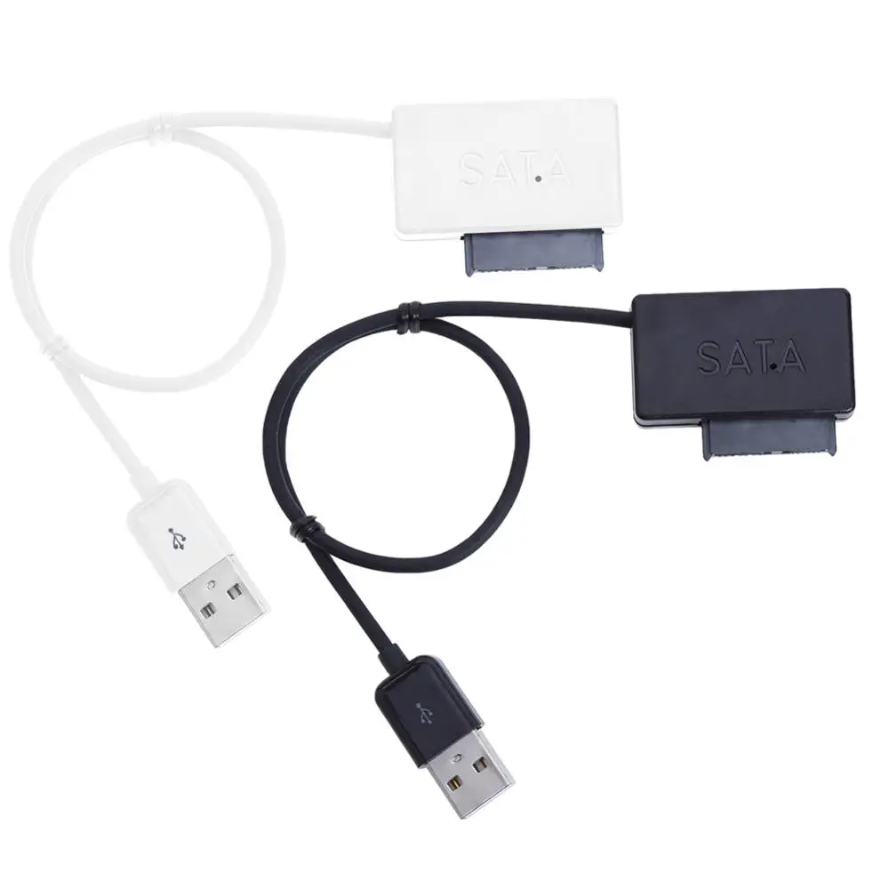 Ноутбук CD ROM диск SATA к USB кабель 6P + 7P USB2.0 легкий привод линии адаптера для передачи