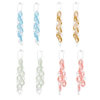 transparent acrylic drop earrings for women acrylic chain geometric dangle earrings trendy brincos jewelry gift