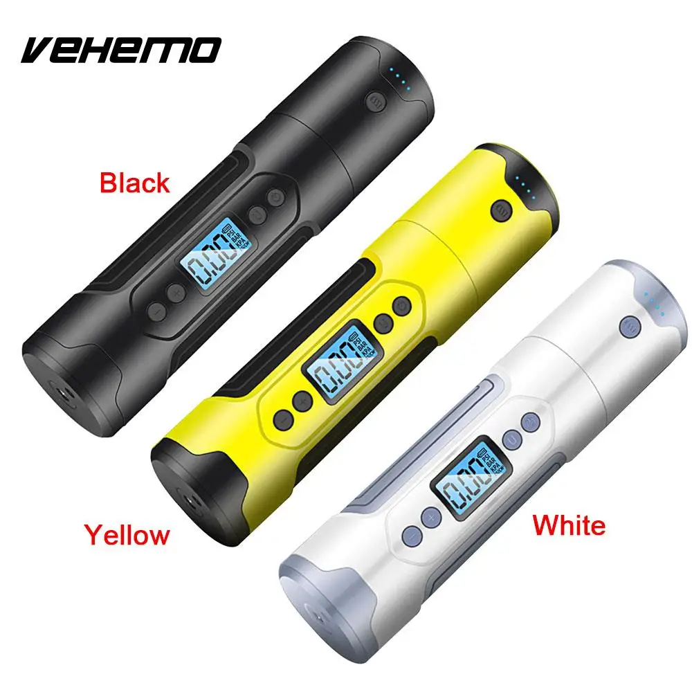 

Vehemo LCD Tire Pressure Detector Car Inflator Electric Pump Phone Charging Treasure Multifunctional Wireless Air Pump