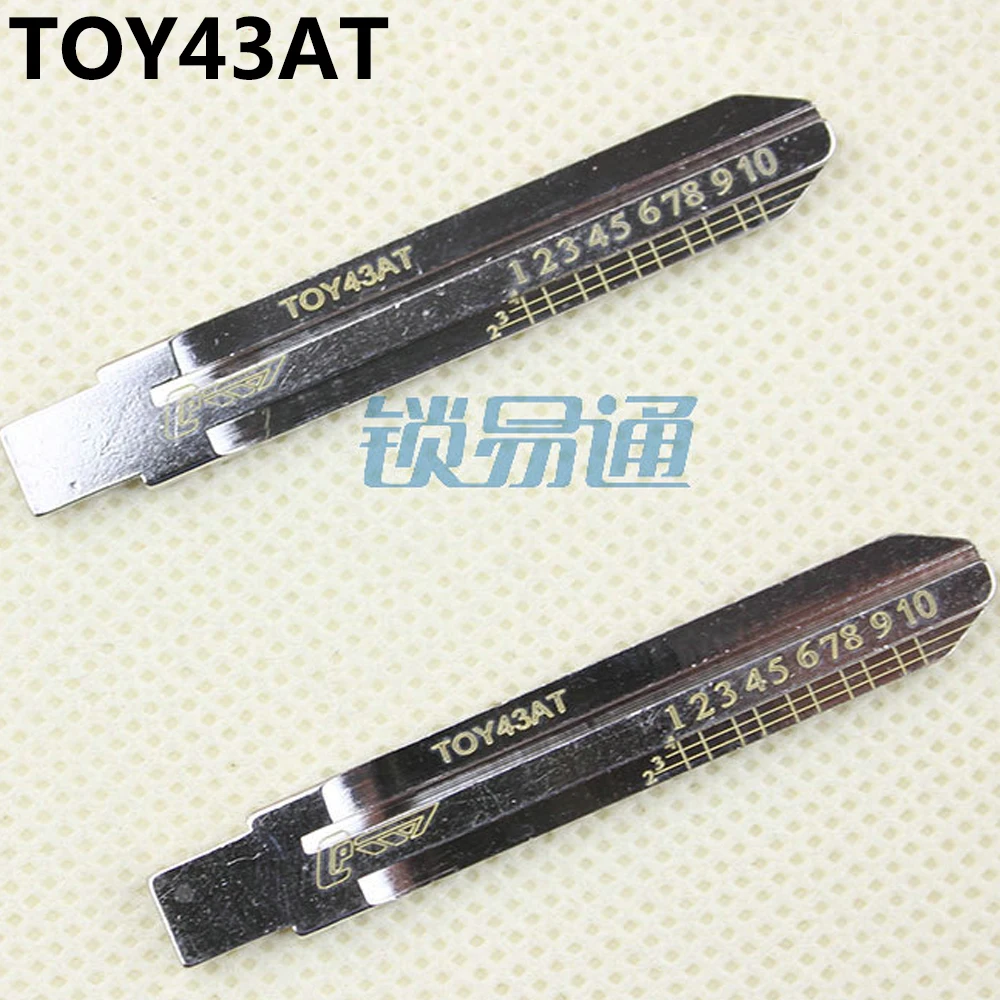 10 шт./лот лезвие для ключей TOY43AT Toyota Camry Reitz гравированный линейный ключ Lishi 2 в 1