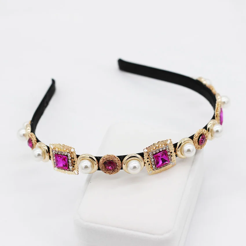 Женская повязка на голову с искусственным жемчугом |