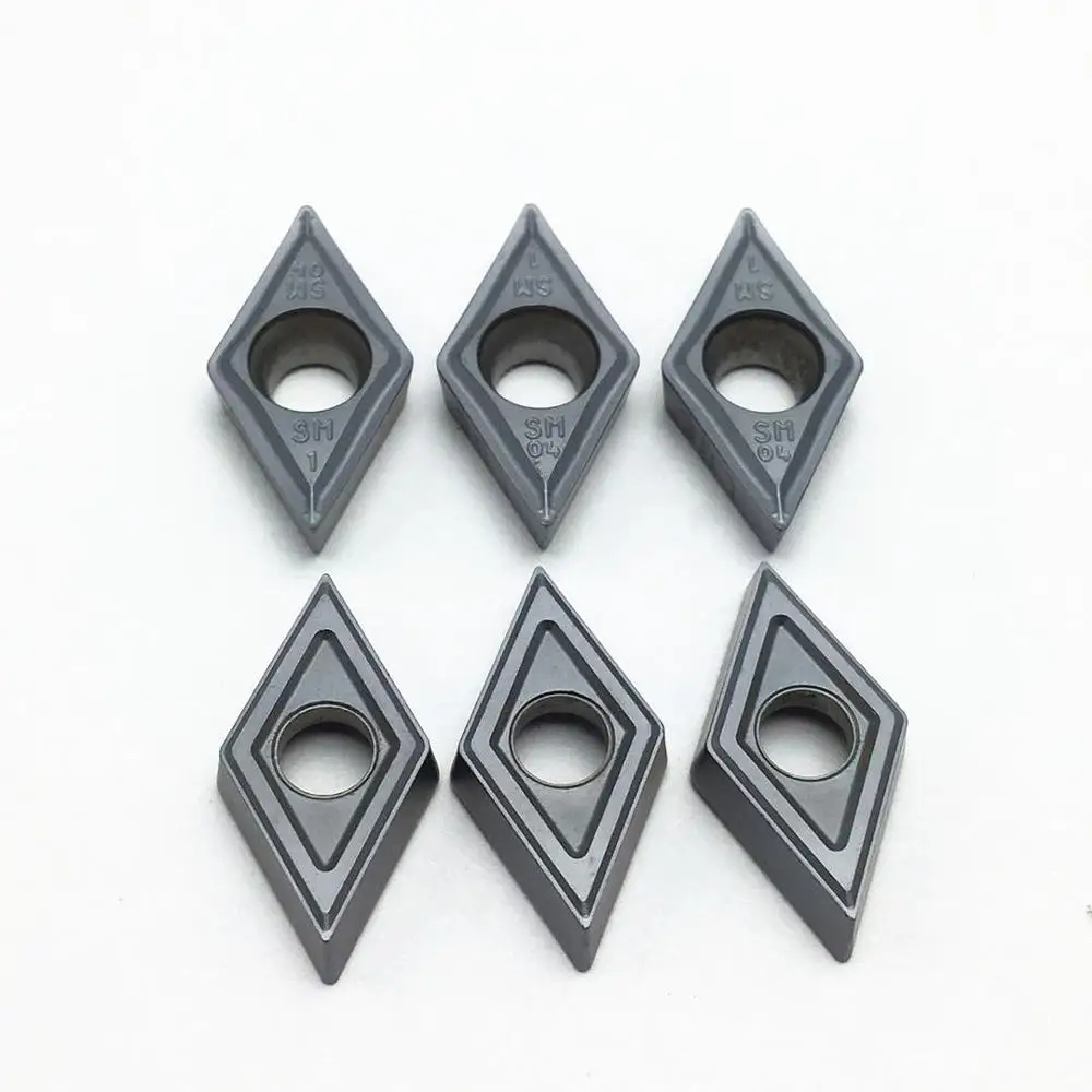 10 шт. токарный инструмент с ЧПУ фрезерный для токарной обработки DCMT 11T304 SM режущий