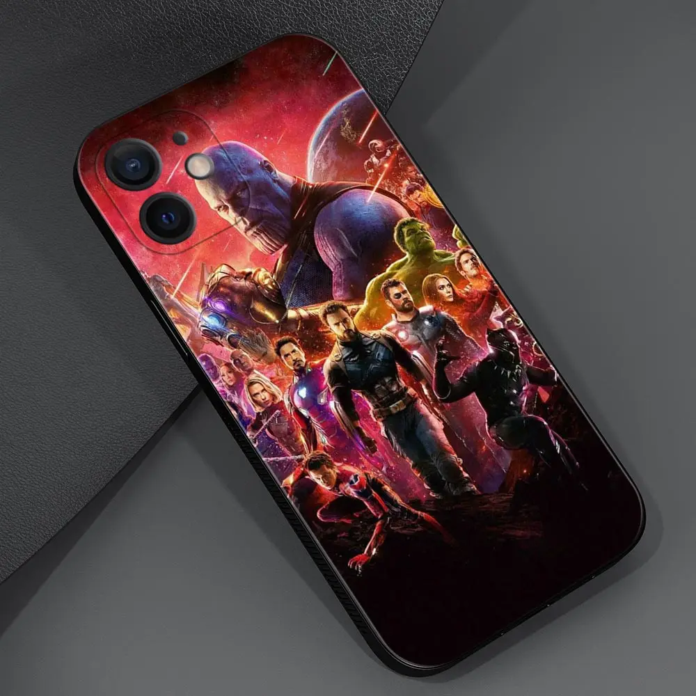 Чехол для телефона Apple iPhone 13 12 11 Pro Max Mini XS XR X 7 8 Plus 6 6S SE 2020 Обложка Marvel Мстители война