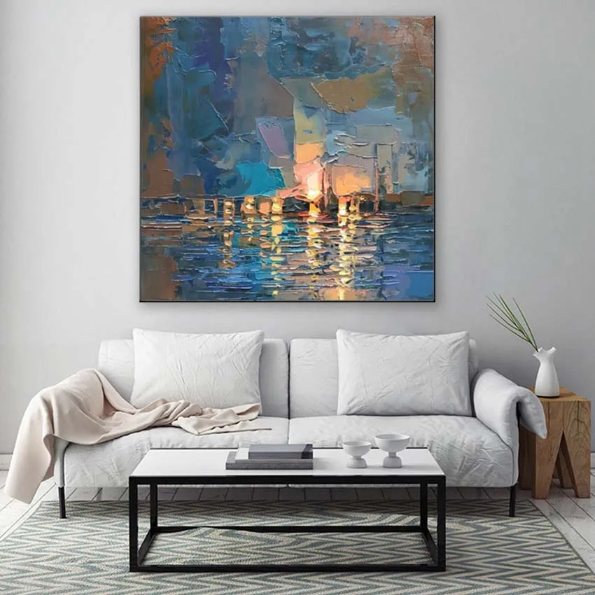 

Высококачественная картина маслом ручной работы 100%, искусство украшения для спальни, гостиной, ресторана и отеля